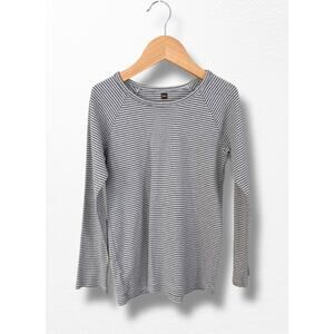 🌀Reduced!🌀Tea Collection Gray and White Striped Jersey **Play**, Size 8